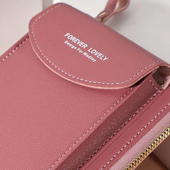 Women's Shoulder Bag Long Wristlet Wallet Clutch Messenger Bag