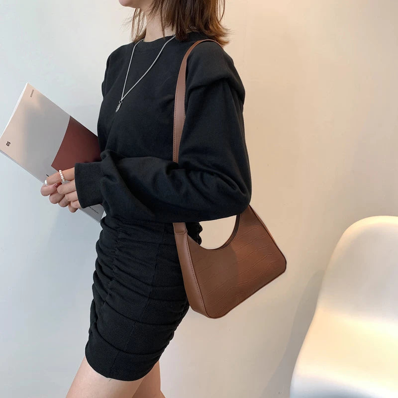 Women Shoulder Bag Minimalist Armpit Shoulder Purse