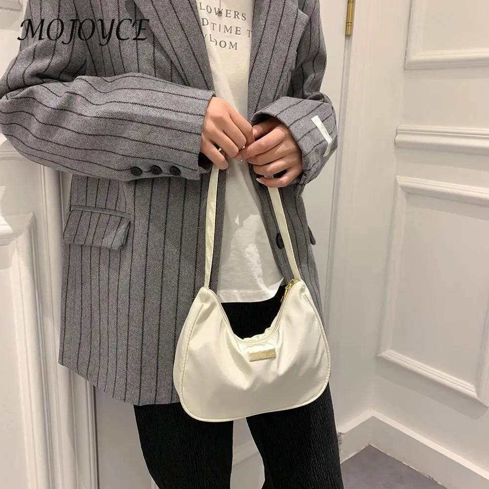 Women Shoulder Bag Retro Solid Messenger Bags Zipper All-Match Phone