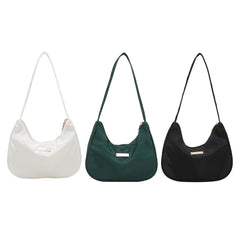 Women Shoulder Bag Retro Solid Messenger Bags Zipper All-Match