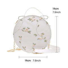 Round Shoulder Bag for Women Casual Travel Crossbody Bags