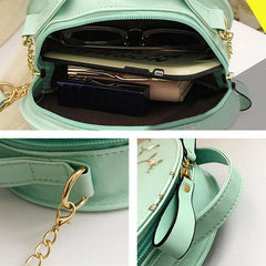 Round Shoulder Bag for Women Casual Travel Crossbody Bags