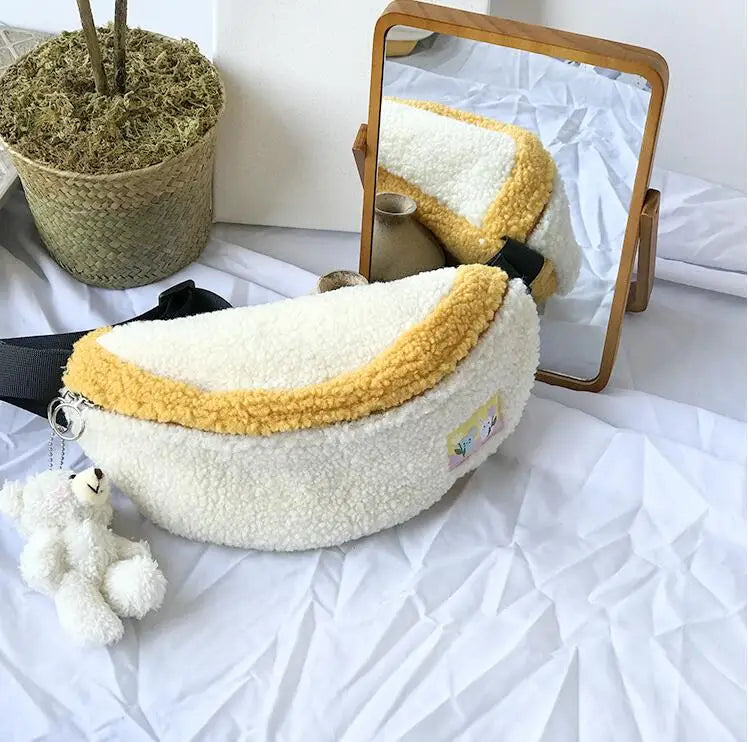 Soft Plush Shoulder Bag for Women Girls