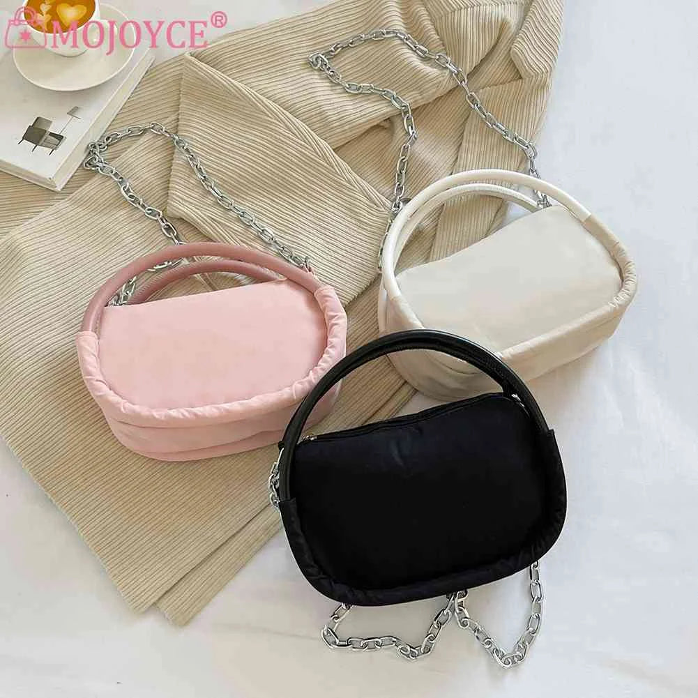 Women Shoulder Bag Solid Oxford Cloth Commute Bag