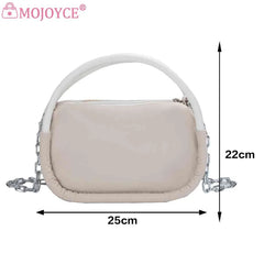 Women Shoulder Bag Solid Oxford Cloth Commute Bag
