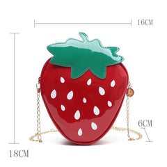 Strawberry Shape Crossbody Bag for Women Girls