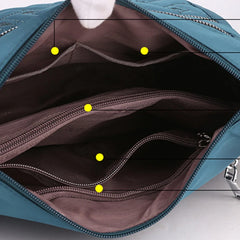 Waterproof Nylon Crossbody Bag Large Capacity Handbag