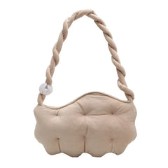 Winter Cotton Shoulder Bag for Women Clutch Handbag