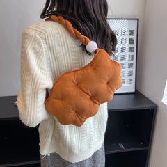 Winter Cotton Shoulder Bag for Women Clutch Handbag