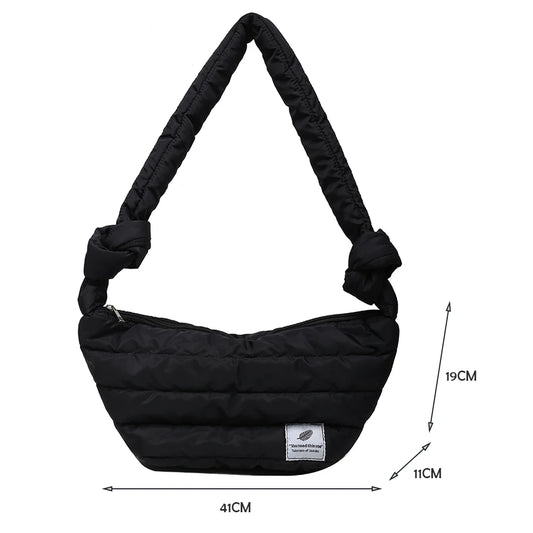 Nylon Crossbody Messenger Bag for Women Shoulder Purse