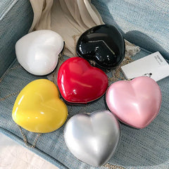 Heart-shaped Crossbody Bag Zipper Famous Bags Women Shoulder Bag