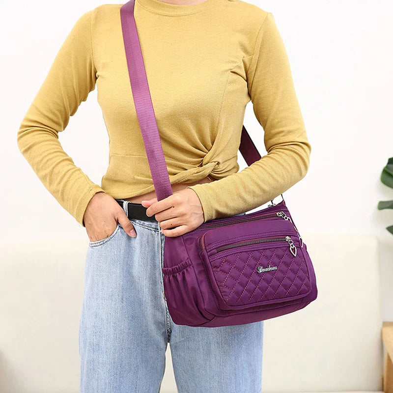 Women Shoulder Bags Waterproof Nylon Crossbody Hobos Large Capacity