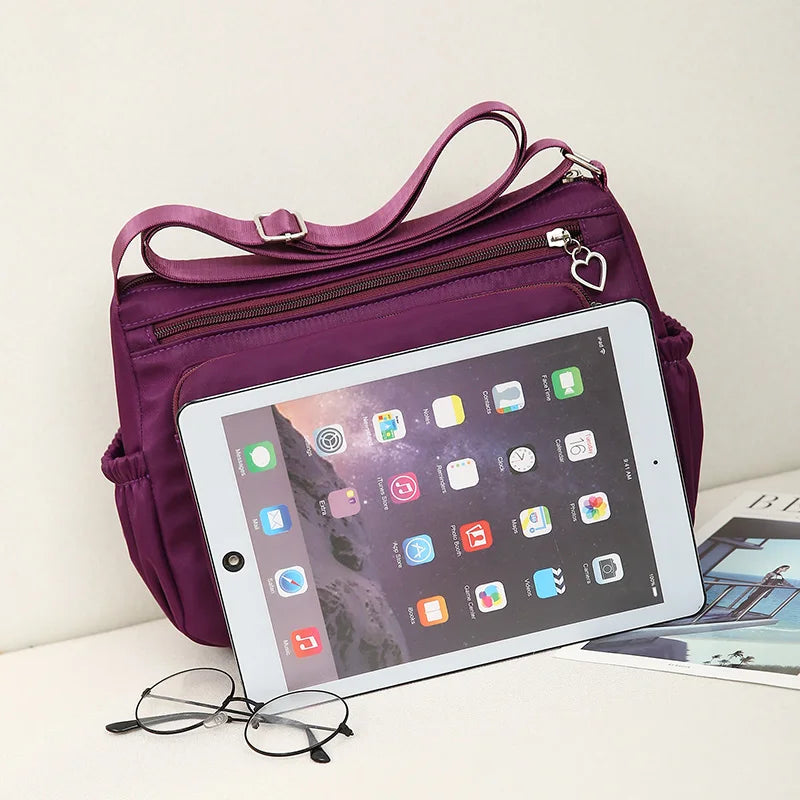 Women Shoulder Bags Waterproof Nylon Crossbody Hobos Large Capacity