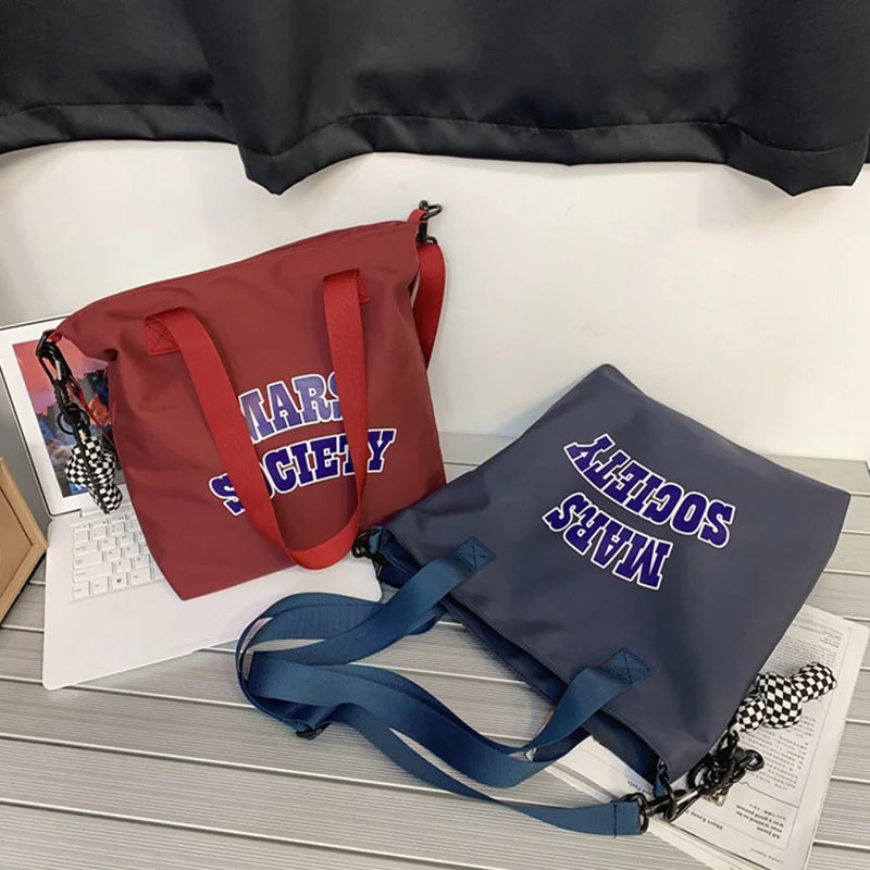 Women Shoulder Bags Nylon Tote Bag Girl Shopper Large Capacity Handbag