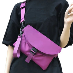 Nylon Tote Bags With Hasp - Casual Handbags