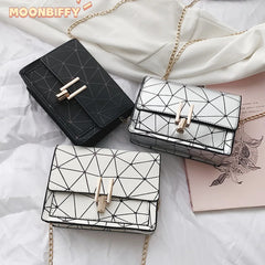 Women Shoulder Bags Summer Messenger Handbag Chain Wild Crack Printing