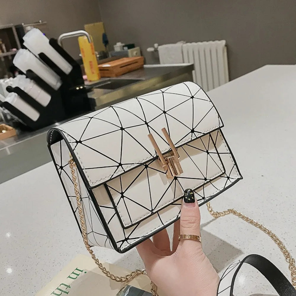 Women Shoulder Bags Messenger Chain Print Handbag