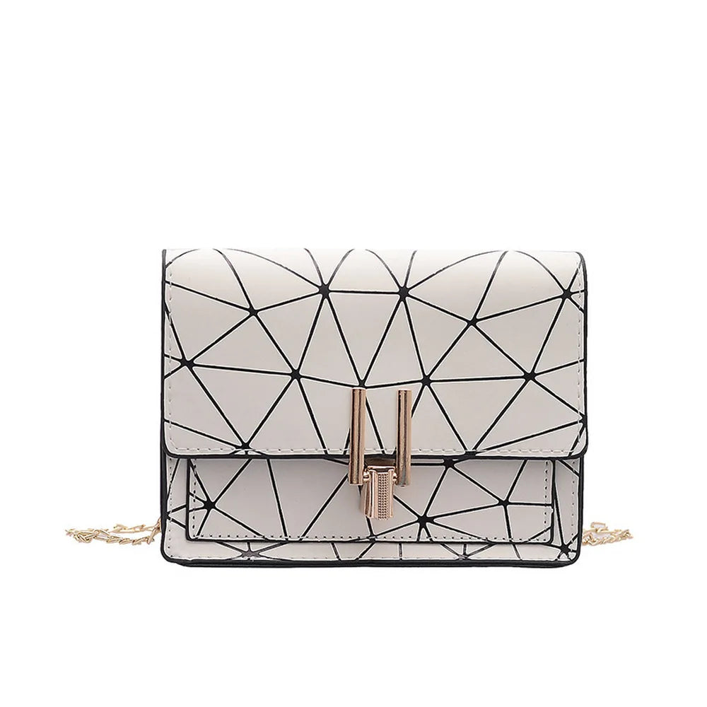Women Shoulder Bags Summer Messenger Handbag Chain Wild Crack Printing