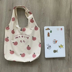 Canvas Shoulder Bag Large Capacity School Tote Ulzzang