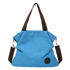 Canvas Shoulder Bag for Women Girls Large Size Crossbody Satchel Student