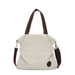Canvas Shoulder Bag for Women Girls Large Size Crossbody Satchel Student