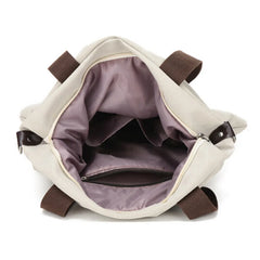 Canvas Shoulder Bag for Women Girls Large Size Crossbody Satchel Student