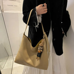 Women Shoulder Bags Casual PU Leather Bucket Bolsa