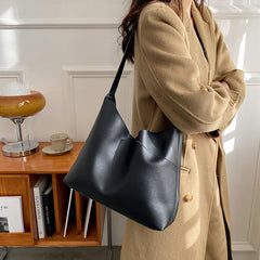 Women Shoulder Bags Casual PU Leather Bucket Bolsa
