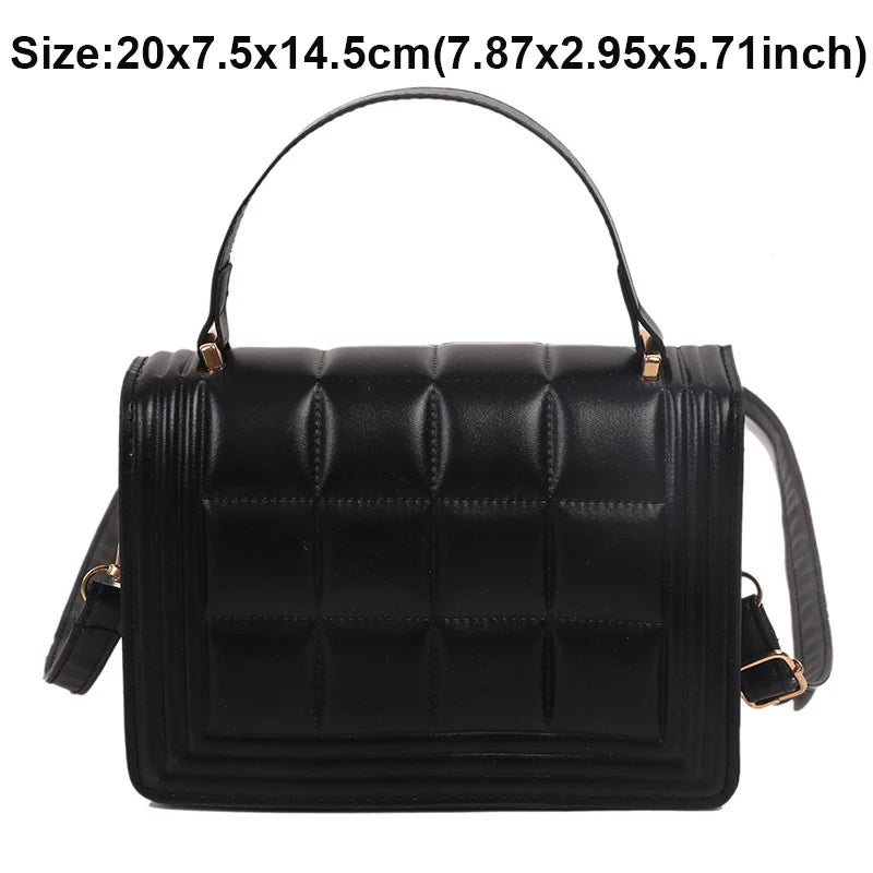 Diamond Lattice Shoulder Bag Crossbody Tote for Woman