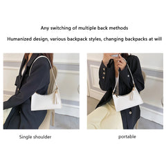 Fashionable PU Leather Women Shoulder Bags with Tassels