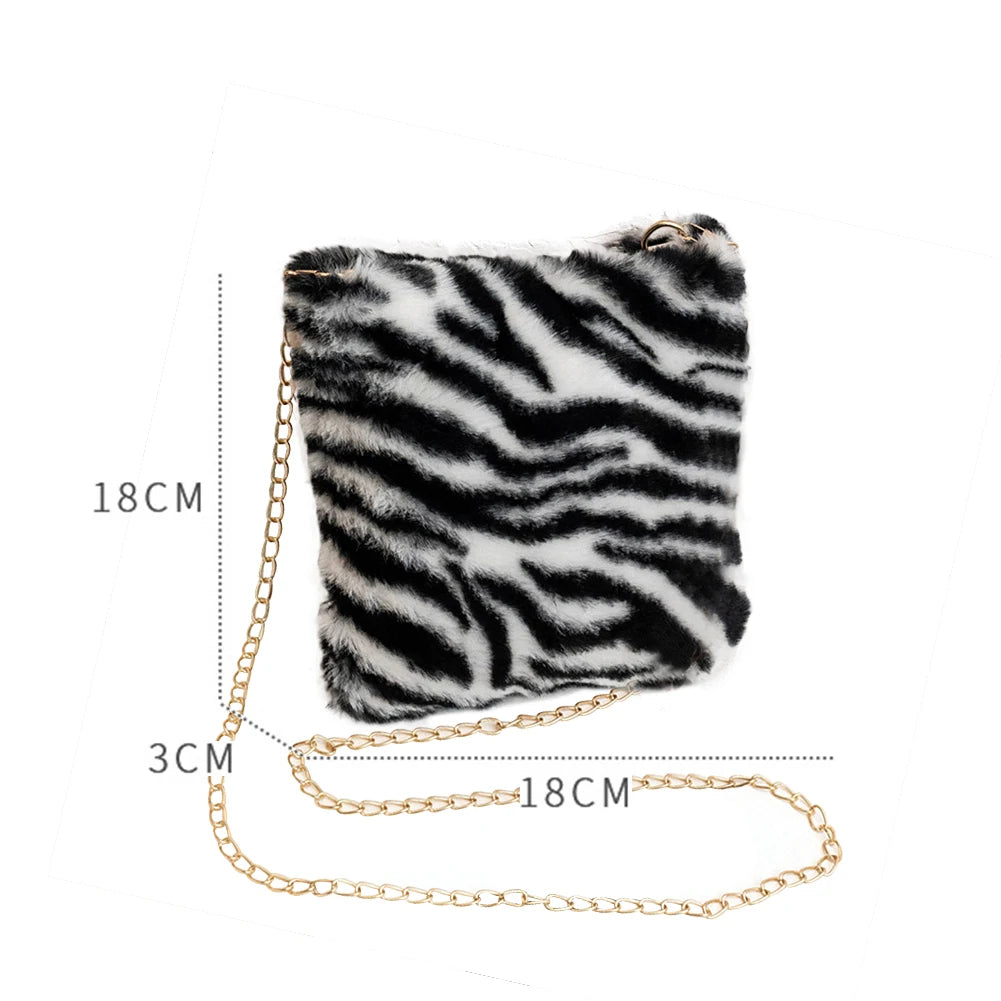 Leopard Pattern Messenger Bag Mini Mobile Phone Handbags