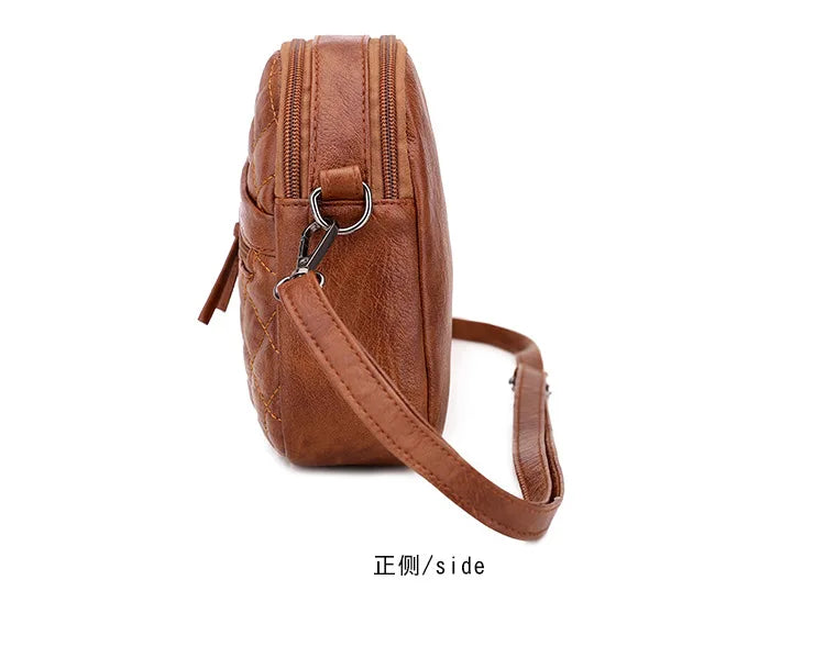 Small Leather Crossbody Bag for Ladies Women Girls