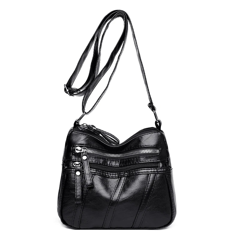 Small Leather Shoulder Bag for Women, Crossbody Handbag