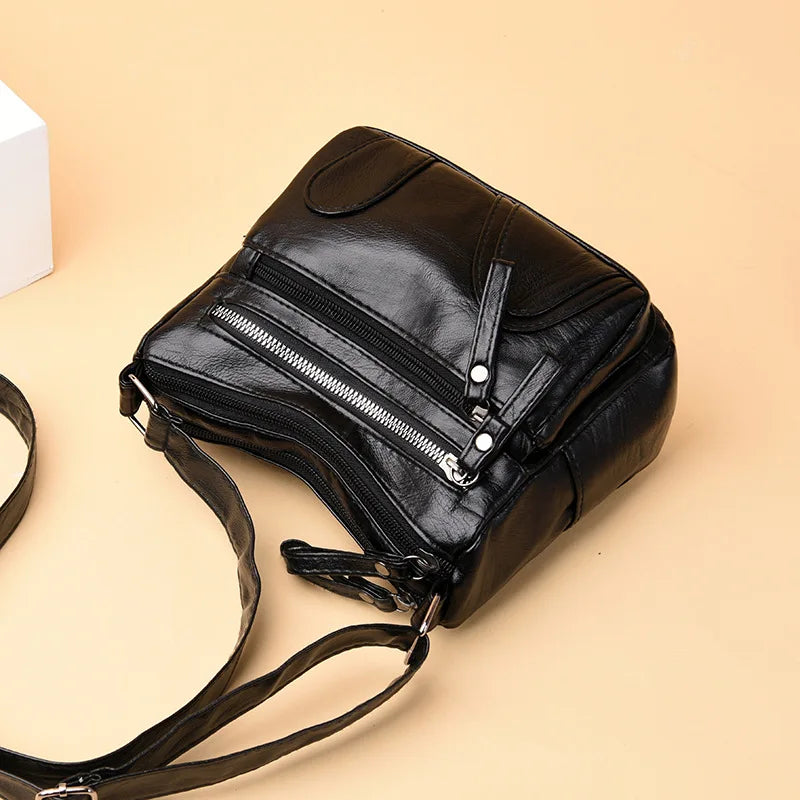 Soft Leather Women's Shoulder Bag Crossbody Handbag