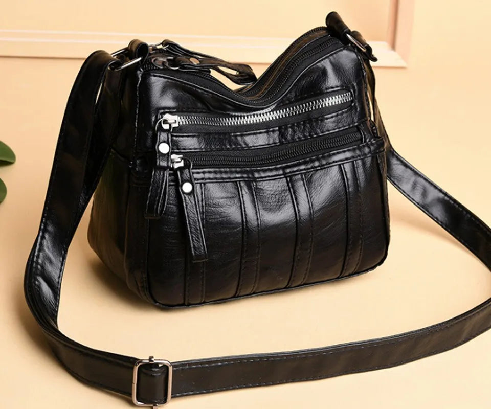Soft Leather Crossbody Bags for Women, Small Shoulder Bag Handbag