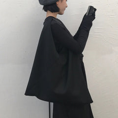 Retro Canvas Underarm Bag Casual Minimalist Shoulder Tote