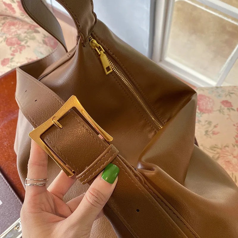 Women Shoulder Bags Soft PU Leather Crossbody Handbags Lady Winter Hobo