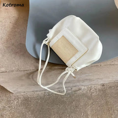 Women Shoulder Bags Pleated Hobos Cross-body PU Leather Handbags