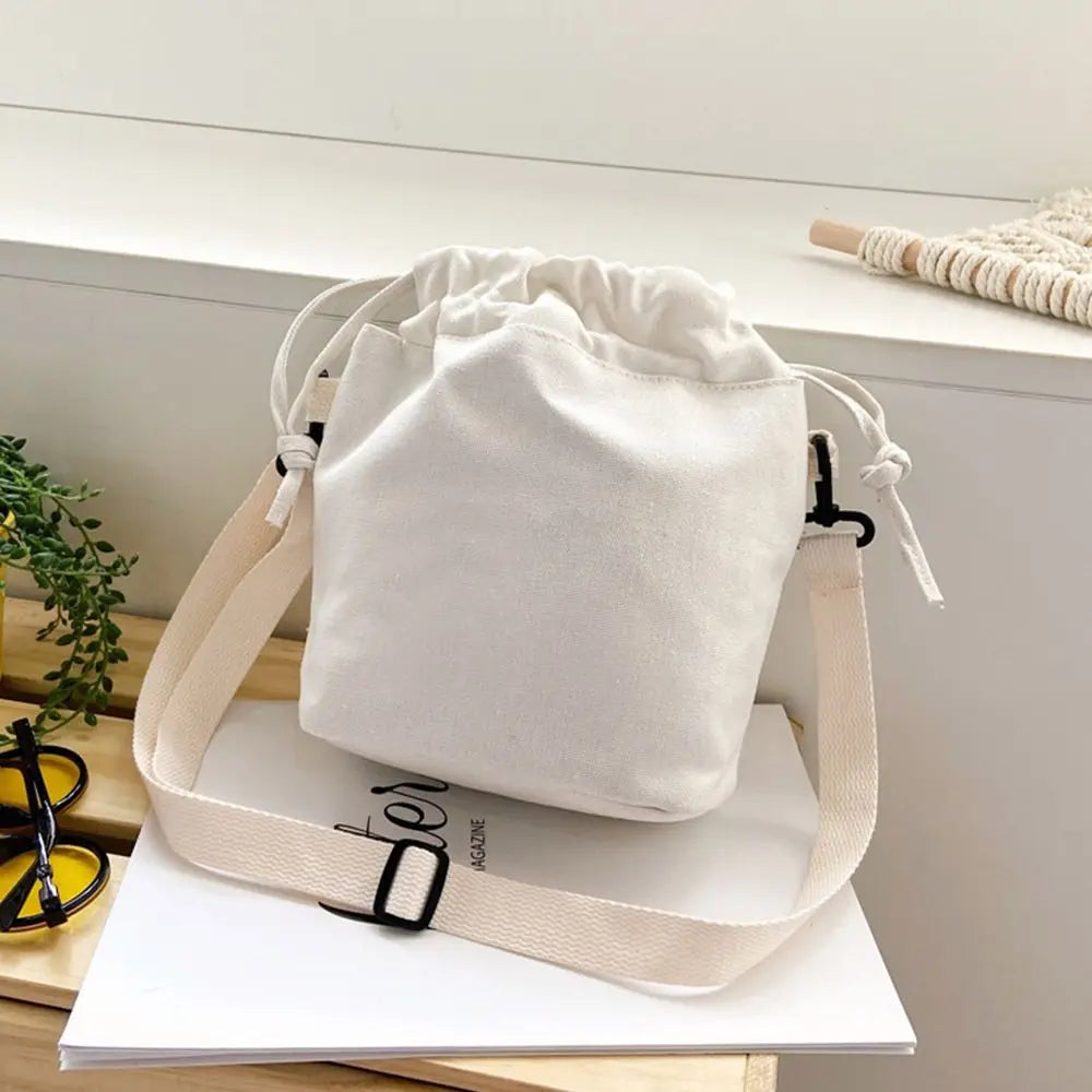 Canvas Shoulder Bag Large Capacity Crossbody Tote Purse for Travel Shopping