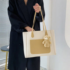 Women Shoulder Bags Large Capacity Patchwork Ladies Business Casual Totes
