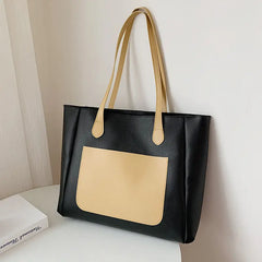 Women Shoulder Bags Large Capacity Patchwork Ladies Business Casual Totes