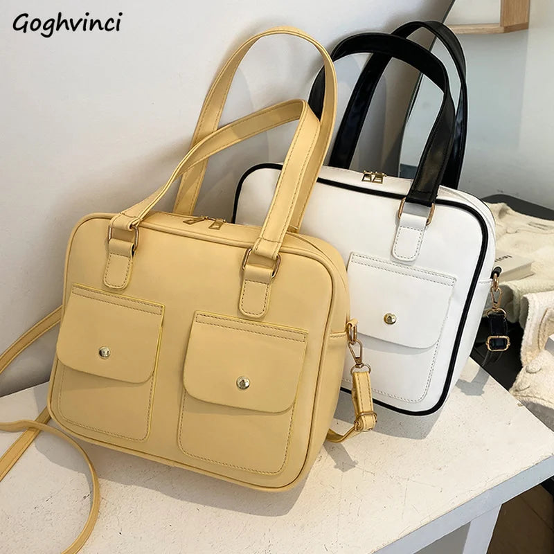 Women Shoulder Bags Large Capacity Pockets Storage Travel Crossbody Satchels