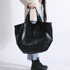 Large Capacity Women Shoulder Bag Soft PU Leather Handbag Totes Shopping Bag