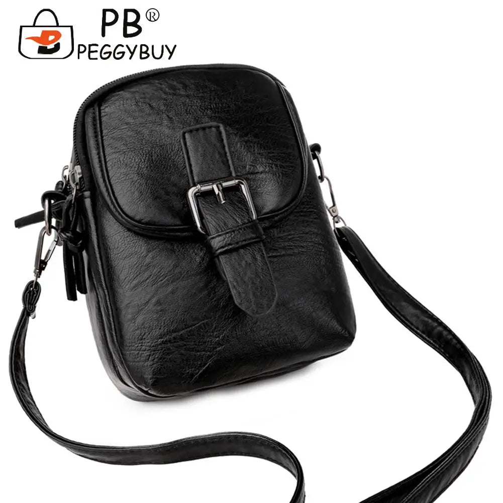 Leather Shoulder Crossbody Bags Women Small Purse