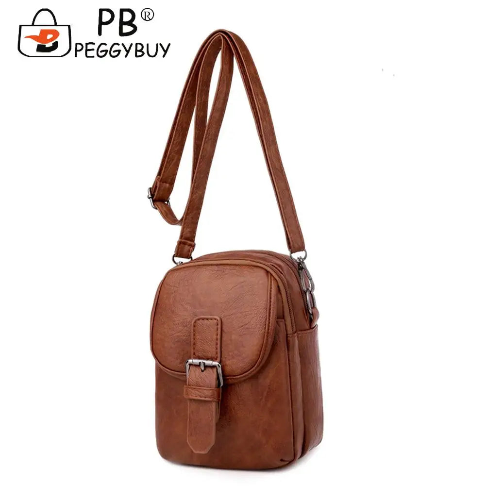 Leather Shoulder Crossbody Bags Women Small Purse