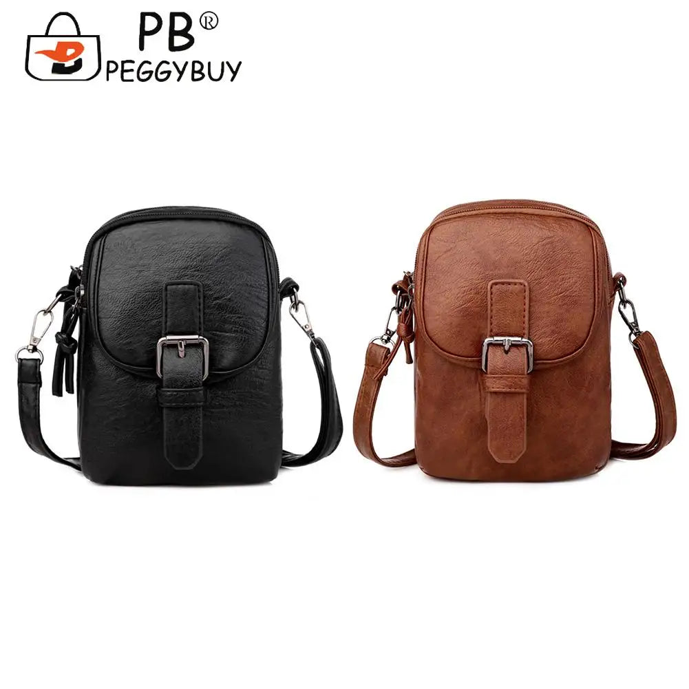 Leather Shoulder Crossbody Bags Women Small Purse