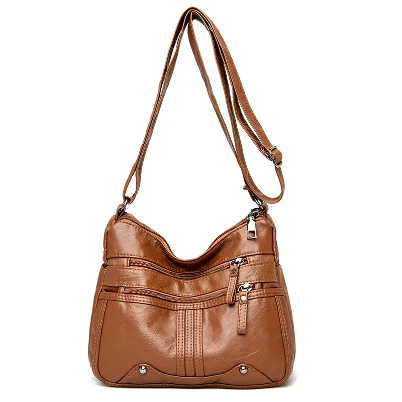Women Shoulder Bags PU Leather Bag For Girl Female Ladies Handbags High Capacity
