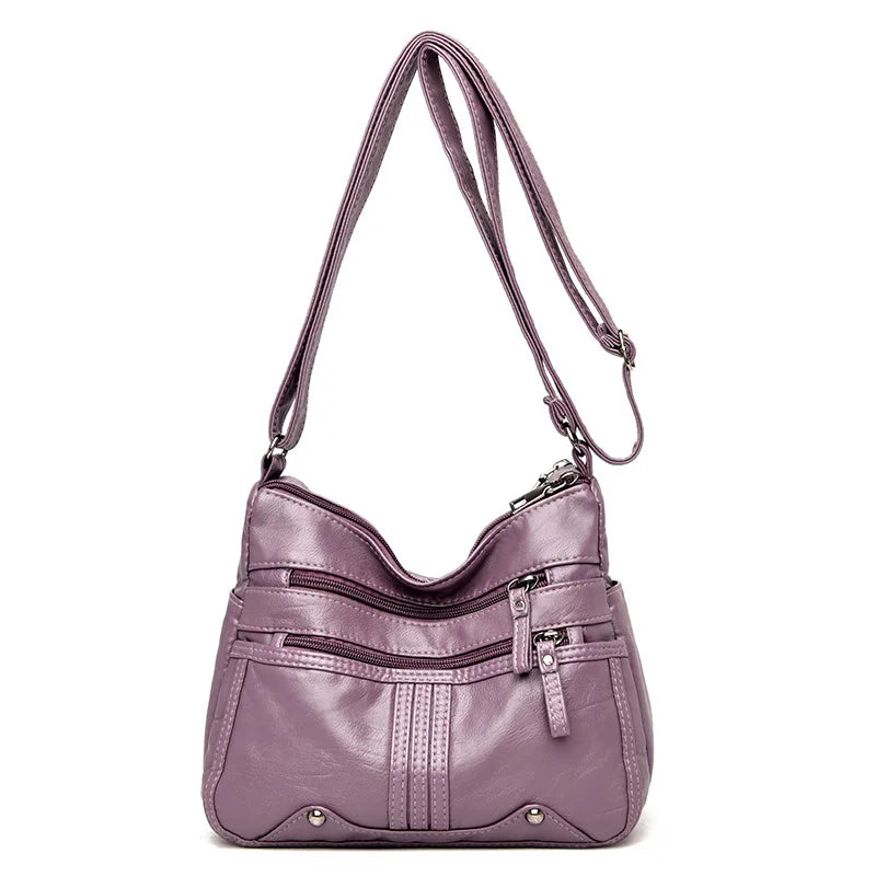 Women Shoulder Bags PU Leather Bag For Girl Female Ladies Handbags High Capacity
