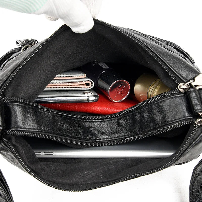 Women Shoulder Bags PU Leather Bag For Girl Female Ladies Handbags High Capacity