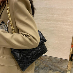 Women Shoulder Bags PU Leather Chain Crossbody Tote Female Diamond Lattice